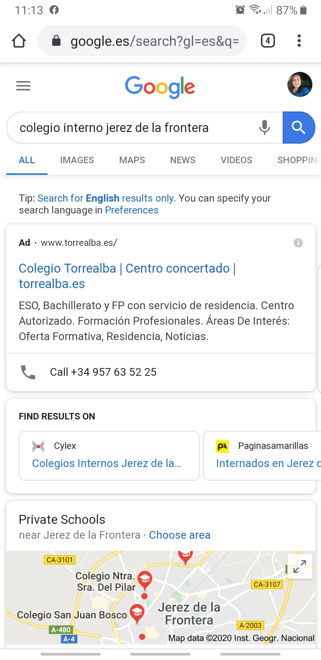 SERP SPAIN MOBILE